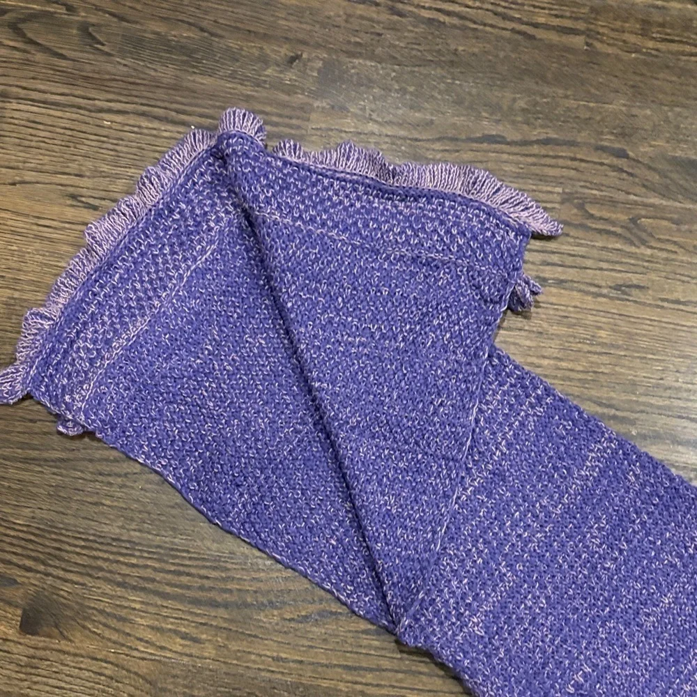 Purple Mermaid Tail Blanket